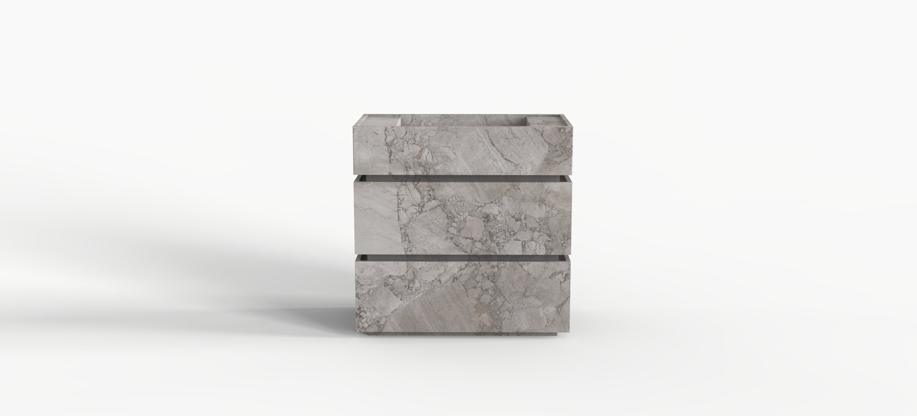 TAIWO FREE STANDING VANITY - CALACATTA EASSIT MARBLE