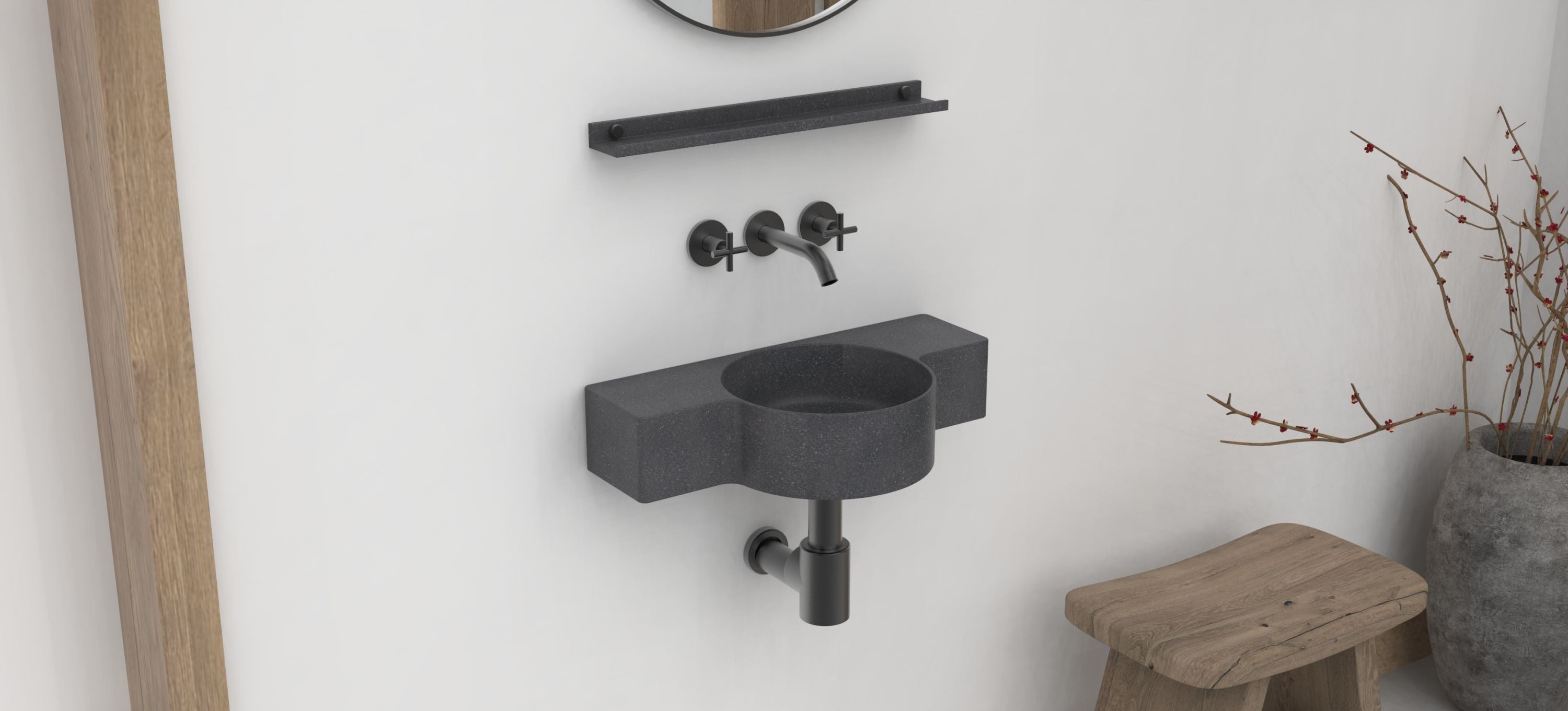 TILDA WALL MOUNT SINK - NEROCO STONE