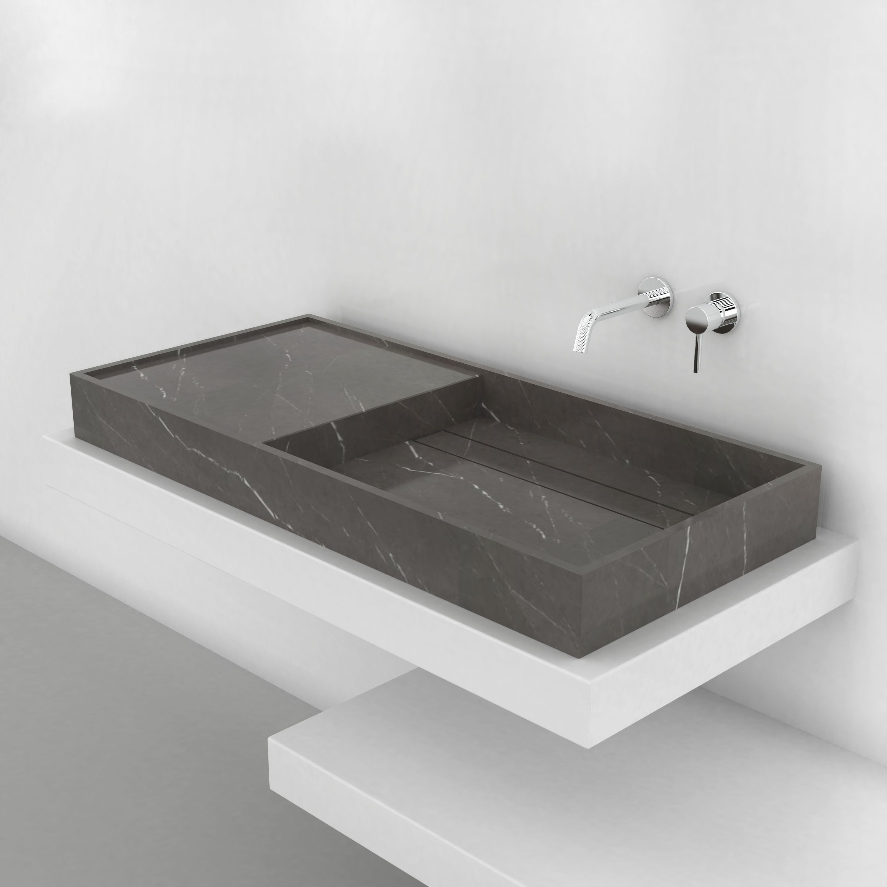 TAFFY TROUGH SINK - PERLATO MARBLE