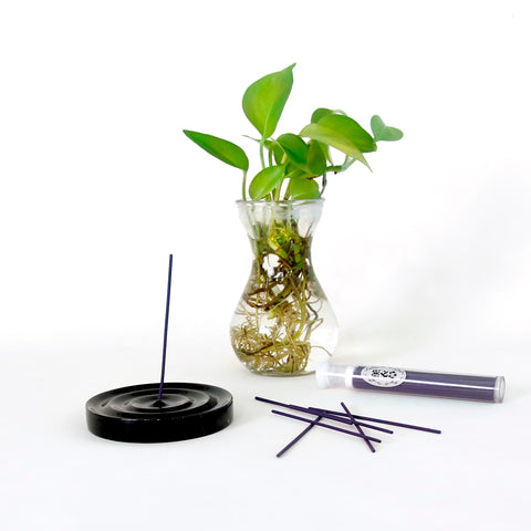 HALO INCENSE STICK HOLDER - NERO MARQUINA MARBLE