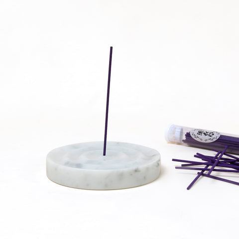 HALO INCENSE STICK HOLDER - CARrARA MARBLE