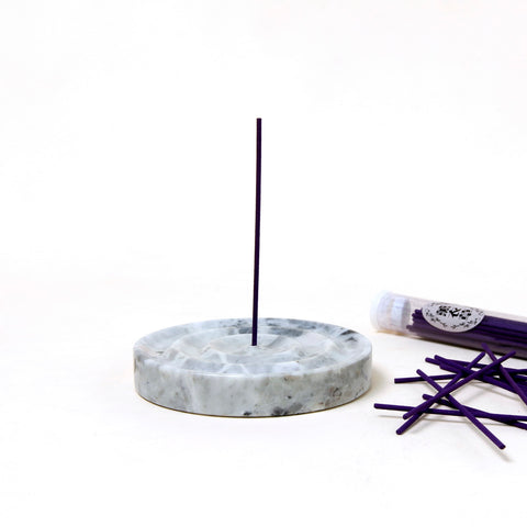 HALO INCENSE STICK HOLDER - CARNICO MARBLE