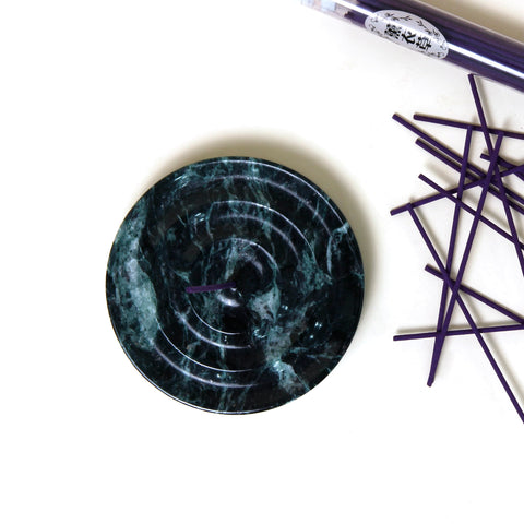 HALO INCENSE STICK HOLDER - VERDERIO MARBLE