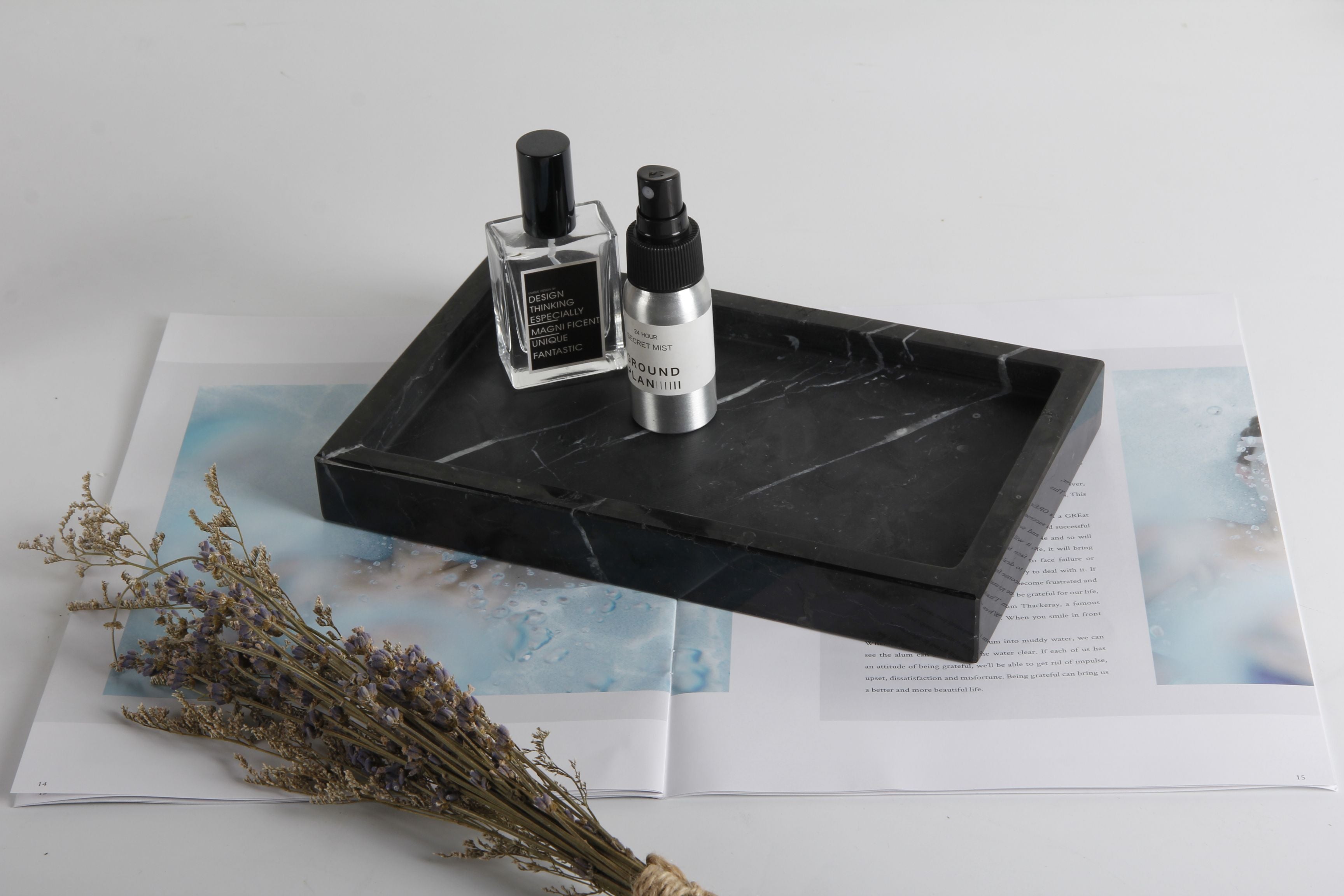 RIGO TRAY - NERO MARQUINA MARBLE