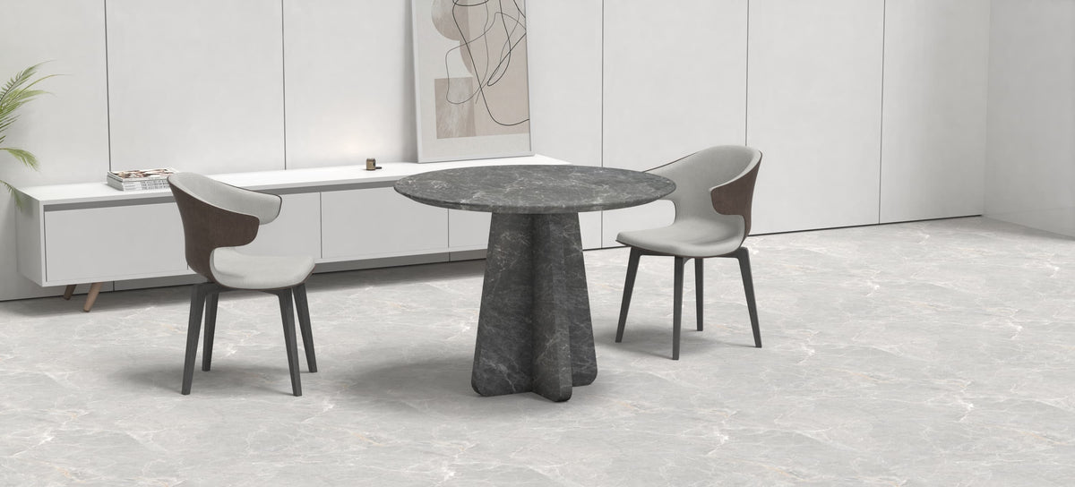 ARTEMIS CARVED DINING TABLE - TERISTA MARBLE