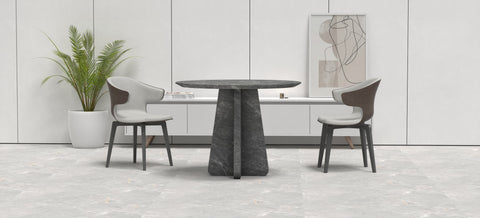 ARTEMIS CARVED DINING TABLE - TERISTA MARBLE