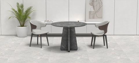 ARTEMIS CARVED DINING TABLE - TERISTA MARBLE