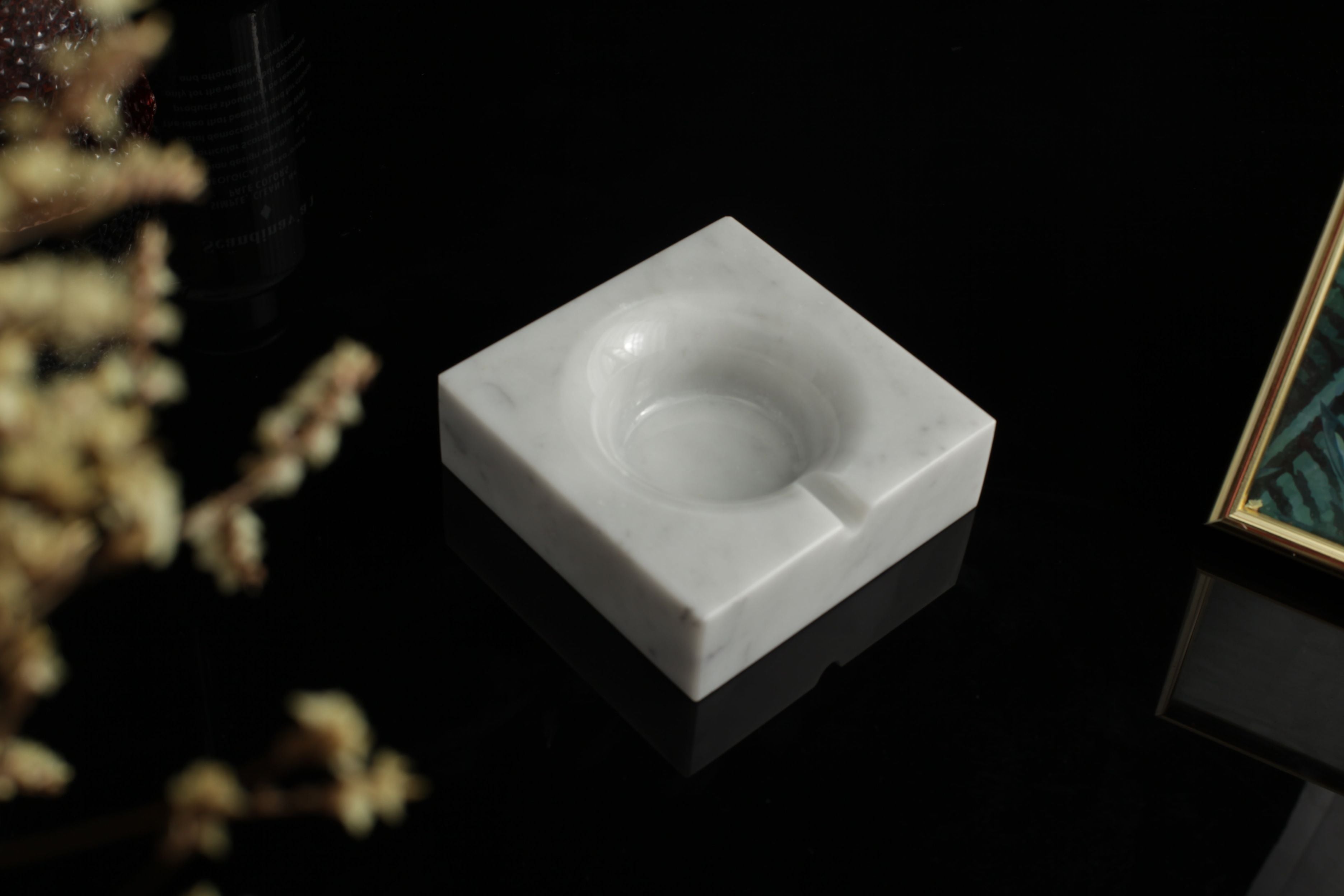 CIKURA ASHTRAY - NERO MARQUINA MARBLE